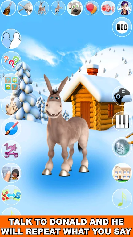 Nói Donald Donkey Ice Fun  Screenshot 1