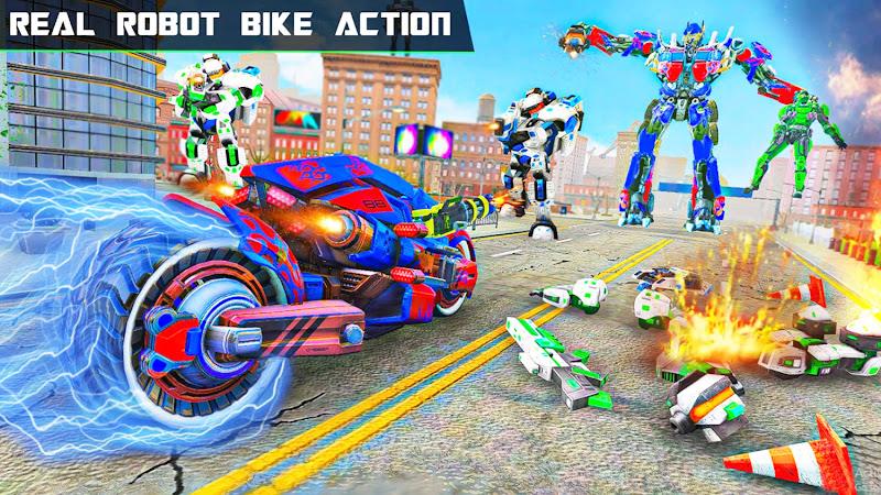 Grand Robot Bike Transform War  Screenshot 11