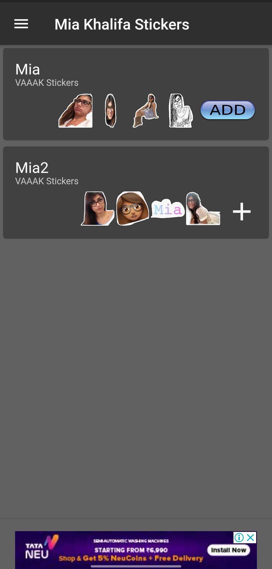 Mia Khalifa Stickers Whatsapp Apk  Screenshot 3