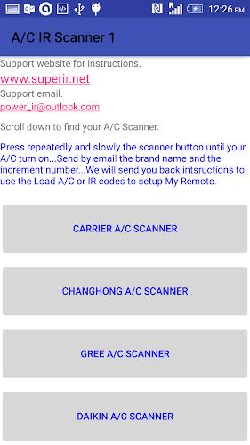 A/C Universal Remote Control  Screenshot 5
