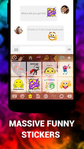 Emoji Keyboard Cute Emoticons  Screenshot 1