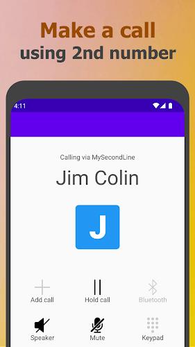 My 2nd Line Text & Call Number  Screenshot 2