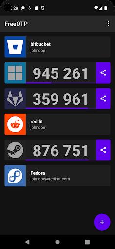 FreeOTP Authenticator  Screenshot 4