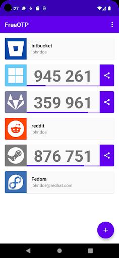 FreeOTP Authenticator  Screenshot 2