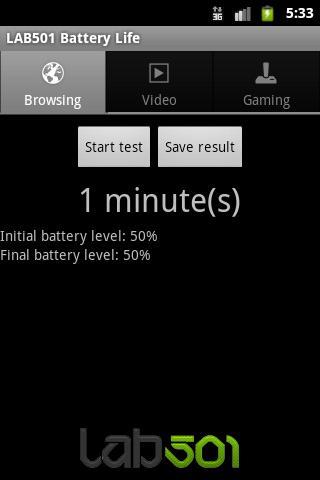 LAB501 Battery Life  Screenshot 1