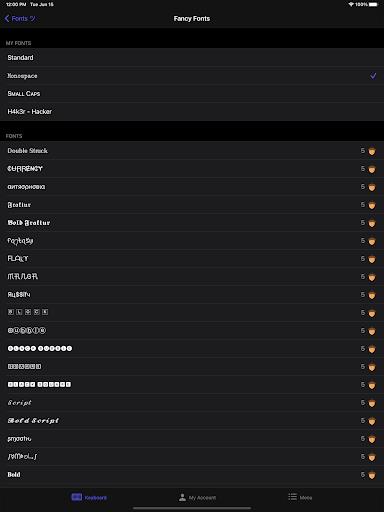 Cool Fonts - Fancy Keyboard  Screenshot 2