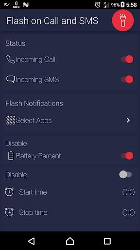 Flash on Call and SMS  Screenshot 1