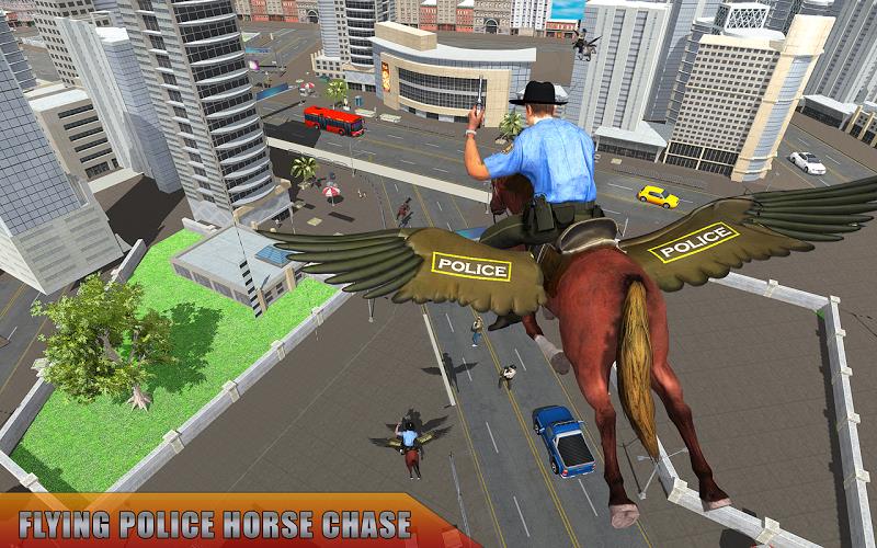 Flying Horse Police Chase Sim  Screenshot 14