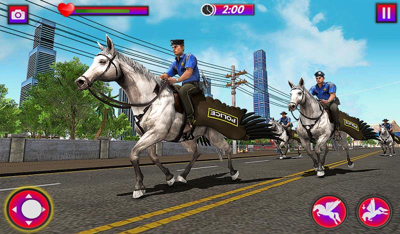 Flying Horse Police Chase Sim  Screenshot 10