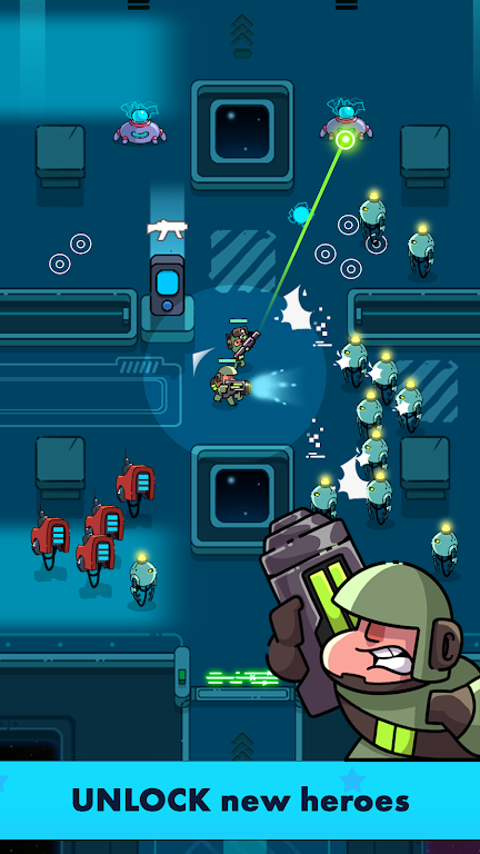 Space Squad: Crash Robots  Screenshot 2