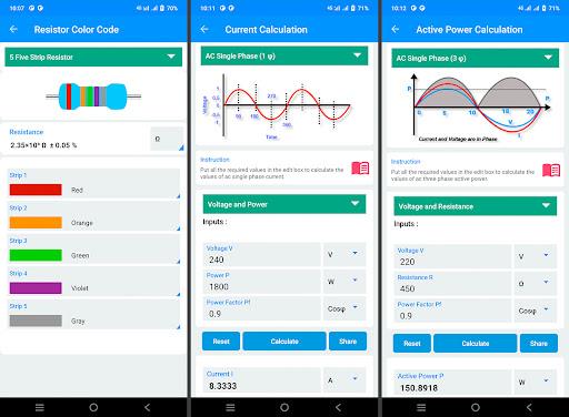 Electrical Calculation App  Screenshot 4