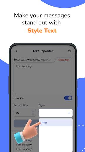 Text repeater 10k: Text bomber  Screenshot 4