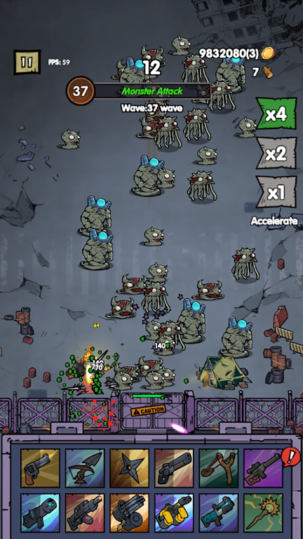 Zombie Rush:Tower Defense TD  Screenshot 2