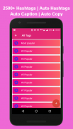HashTags for Instagram Facebook Twitter Like App  Screenshot 1
