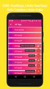 HashTags for Instagram Facebook Twitter Like App  Screenshot 3