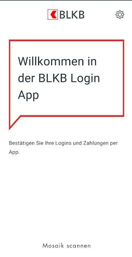 BLKB Login App  Screenshot 1