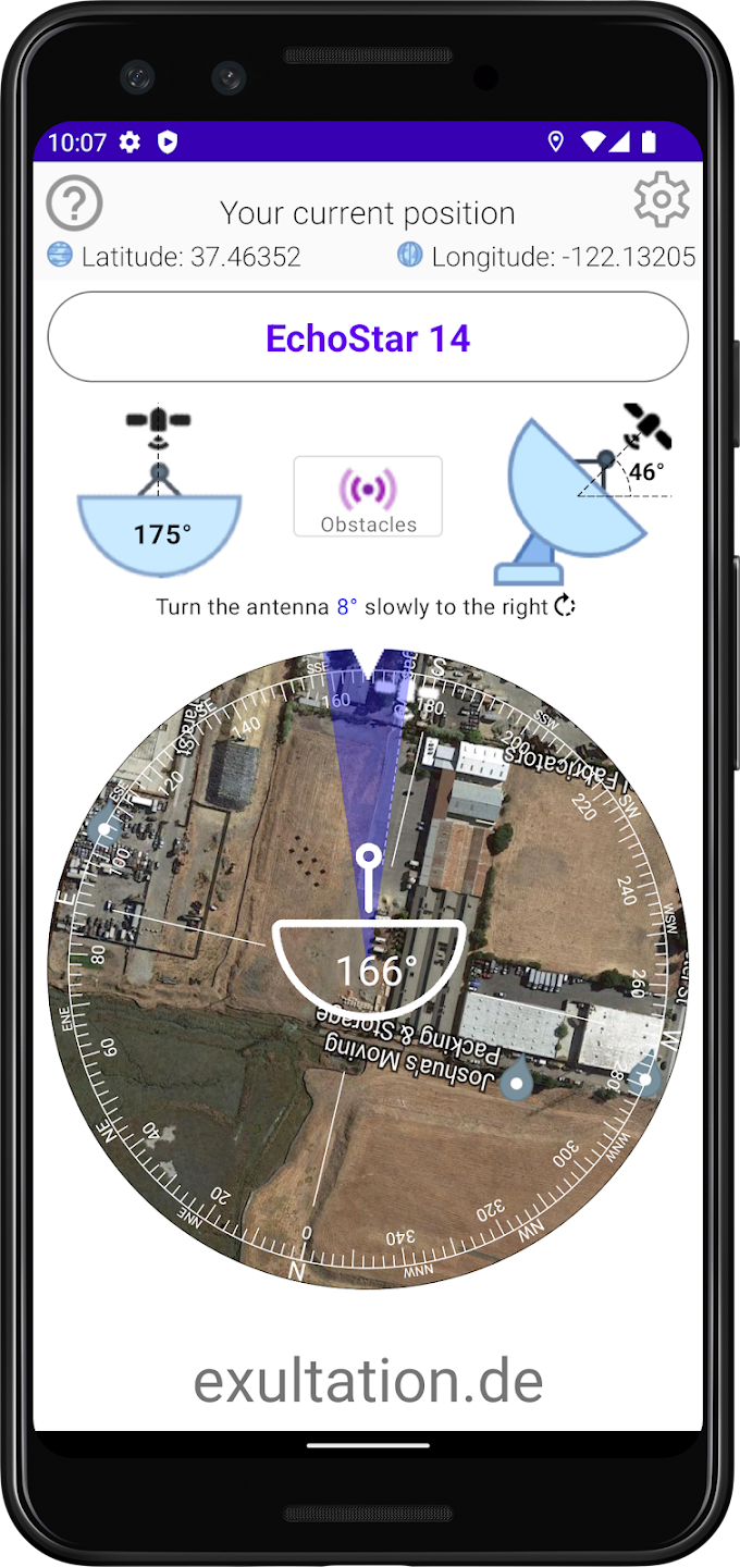 Satellite Finder (DishAligner)  Screenshot 1