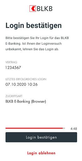 BLKB Login App  Screenshot 2