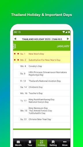Thailand Buddhist Calendar  Screenshot 4