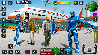 Robot Pilot Airplane Games 3D  Screenshot 1