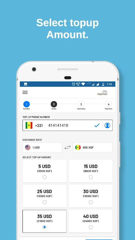 Expresso TopUp  Screenshot 2