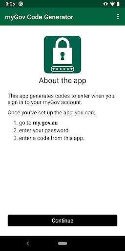 myGov Code Generator  Screenshot 2