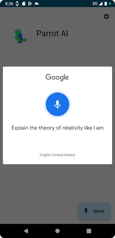 Parrot AI - Voice Assistant  Screenshot 3