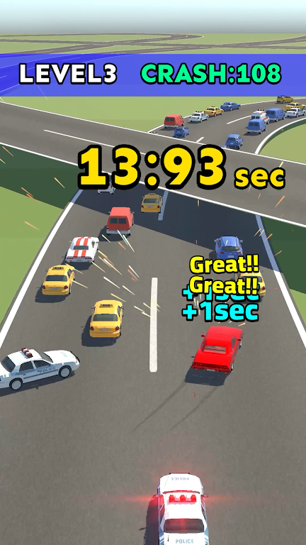 Car Chase And Crash Run  Screenshot 2