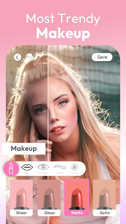 YouCam MakeupMagic Selfie Cam & Virtual Makeovers  Screenshot 2