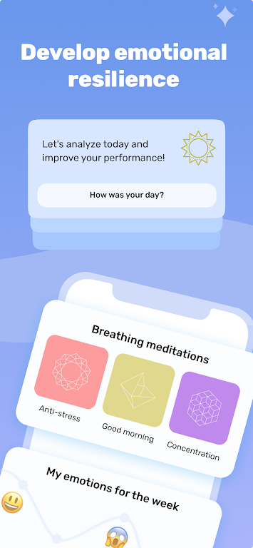 Emotions Diary and Mindfulness  Screenshot 1