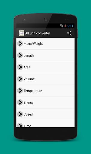 All Unit Converter  Screenshot 1