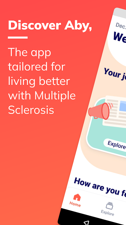 Aby, my Multiple Sclerosis app  Screenshot 1