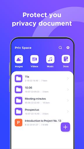 Priv Space - Hide Any Files  Screenshot 1