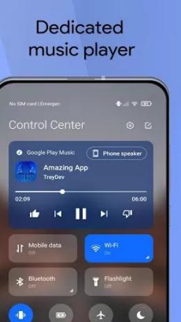 Mi Control Center Notifications and Quick Actions  Screenshot 3