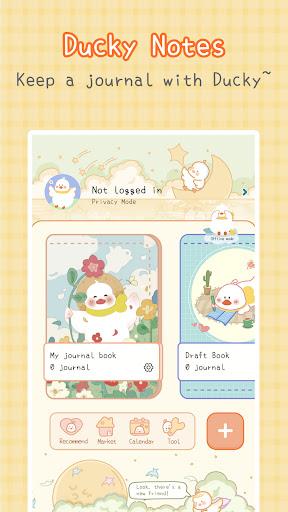 Ducky Notes-Cute Diary App  Screenshot 1