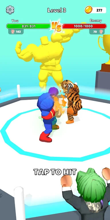 Muscular Man Race Run  Screenshot 1