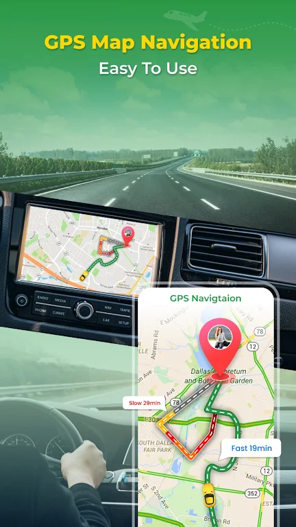 GPS Earth Map Voice Navigation  Screenshot 2