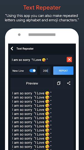 Text Repeater : Stylish Fonts  Screenshot 1
