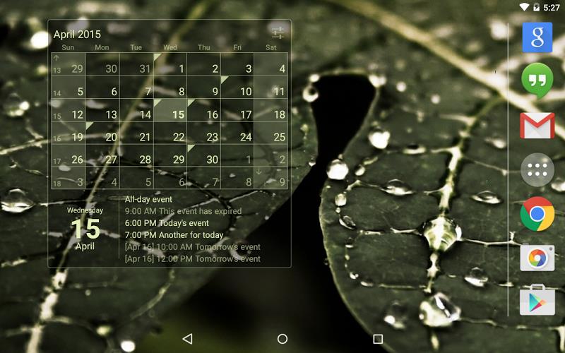 Calendar Widget Month + Agenda  Screenshot 6