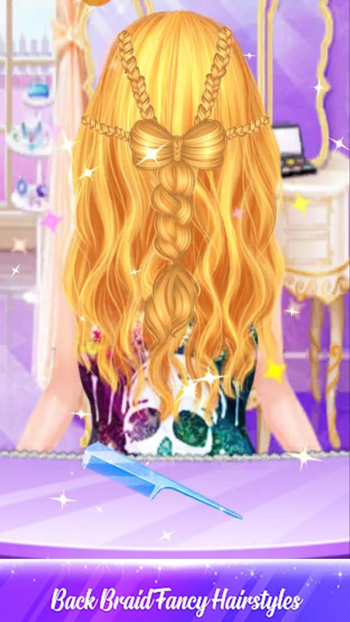 Braided MakeUp Hair Salon Game  Screenshot 3