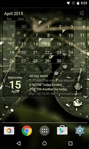 Calendar Widget Month + Agenda  Screenshot 3