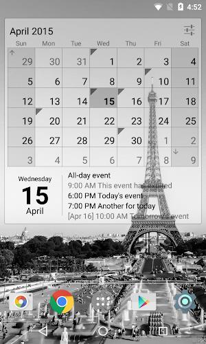 Calendar Widget Month + Agenda  Screenshot 4