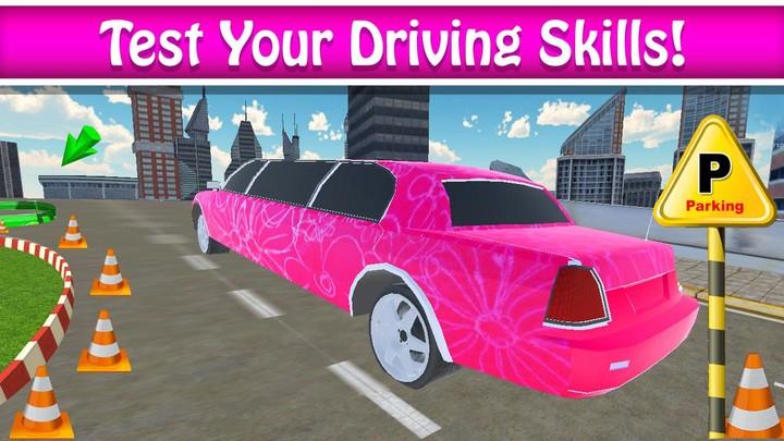 Pink Lady Limo Taxi Driver Go  Screenshot 2