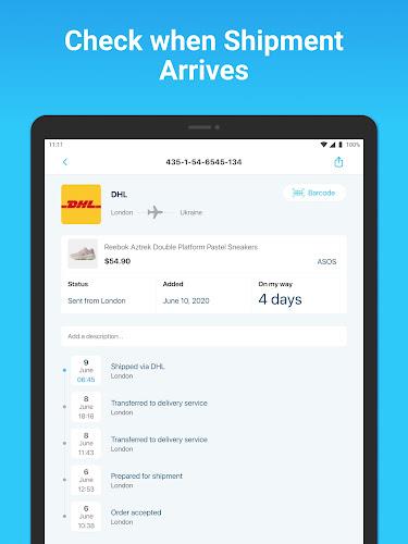 Package Tracker - pkge Mobile  Screenshot 8