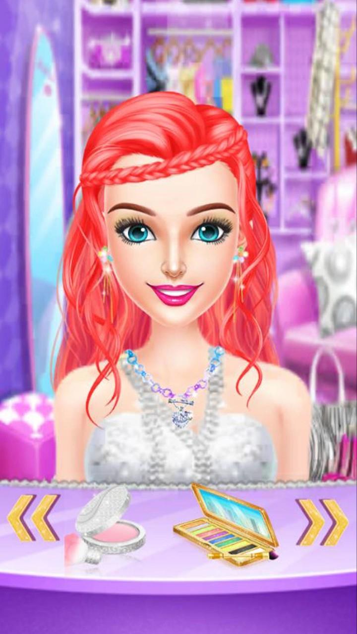 Braided MakeUp Hair Salon Game  Screenshot 4