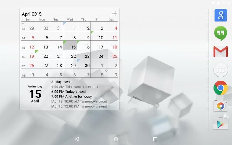 Calendar Widget Month + Agenda  Screenshot 8