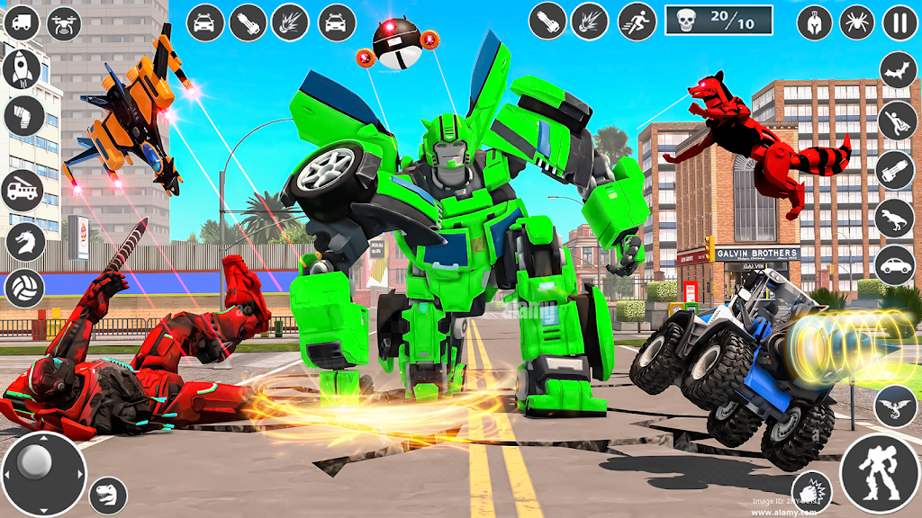 Multi Robot Car Transform Game  Screenshot 2