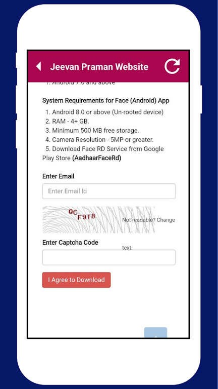 Aadhar Face Rd Authentication  Screenshot 1