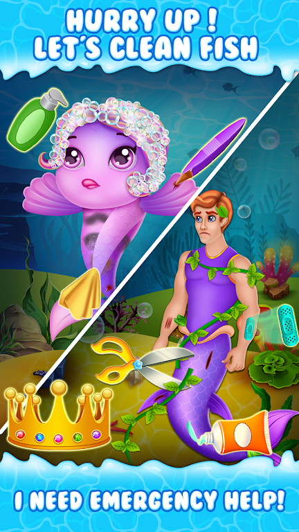 Newborn mermaid care game  Screenshot 4