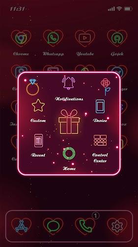 Wow Valentine Neon Icon Pack  Screenshot 14